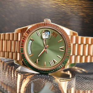 Elegante Reloj de Pulsera de Cuarzo para Hombre con Diamante Moissanite VVS, Acero Inoxidable, Alto Brillo y Diseño Moderno - Product Image 1