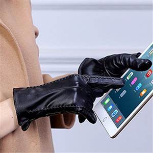 Producto de Venta caliente Elegante y cómodo Tejido de cuero de fácil cuidado Características elegantes Guantes de material transpirable - Product Image 5