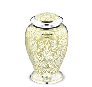 Urnas para Cenizas de Adultos, Urna Funeraria Grande de Plata Blanca con Diseño Jali para Cenizas de Seres Queridos, Tamaño 10.5 Pulgadas y 220 Cu. en - Product Image 5