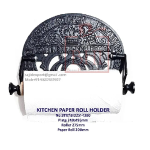 Rouleau de cuisine en silicone, Design rétro victorien, porte-rouleau de cuisine, design Vintage rétro, montage mural - Product Image 3