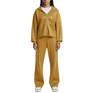 Conjunto de Sudadera con Capucha y Pantalones de Invierno Unisex de Corte Regular, Logotipo Bordado Personalizado, Ropa Urbana, Sudadera de Forro Polar Grueso con Etiqueta y Etiquetas Personalizadas - Product Image 4