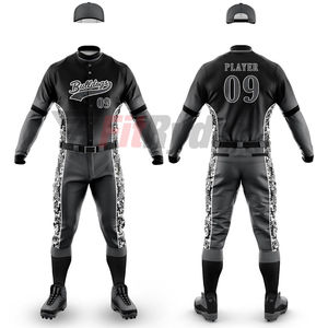 Uniforme de béisbol Unisex de alta calidad, el mejor diseño, ropa deportiva de poliéster de secado rápido, peso ligero y personalizada para adultos - Product Image 2