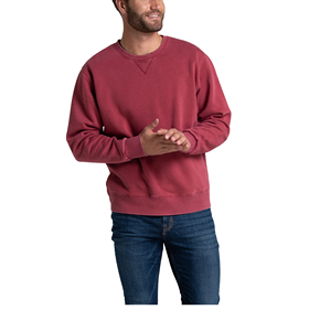 Sweat-shirts d'hiver pour hommes, confortables, rouges, 100% coton, couleur unie, qualité supérieure, logo personnalisé, écologiques, grandes tailles - Product Image 2