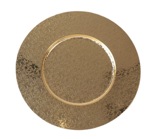 Elegant Shiny Silver Finished Metal Serving Tray Wedding Event Parties Round Charger Plate Food, Drinks & Dates Serving Trays - Product Image 2