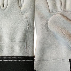 Gants de travail en cuir durables de 8 mil d'épaisseur, gants de sécurité à paume unique pour les travaux en extérieur et les travaux lourds, très résistants - Product Image 6