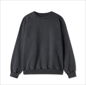 Sudaderas IOTA SPORTS para Hombre, Venta al por Mayor, MOQ Bajo, Cuello Redondo Estampado, Ropa Urbana Elegante, Sudaderas Negras Vintage Lavadas - Product Image 1