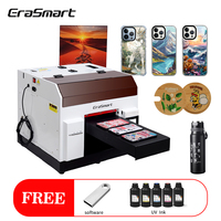 Erasmart Printing Business A4 UV Imprimante Machine d'impression d'autocollants Imprimante UV de bureau avec garantie pour coques de téléphone Petits objets