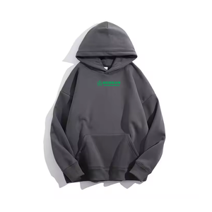 Sweat à capuche unisexe en molleton épais 100 % coton mélangé, respirant, séchage rapide, coupe classique, basiques unis - Product Image 2