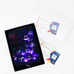 Nouvelles tuiles à cils d'Halloween avec aimant, vente en gros, logo personnalisé, support à cils en acrylique, palette pour extensions de cils, durable - Product Image 6