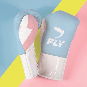 Nuevo Diseño de Última Generación, Modelo Azul y Negro, Guantes de Boxeo de Cuero Personalizados Fly, Acolchado Cómodo, Ajustables con Cierre de Velcro - Product Image 5