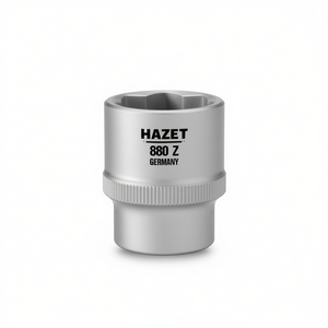 Hazet 3/8'' <b>12</b>-<b>Point</b> Square <b>Socket</b> with Traction Profile and Knurling - Product Image 2