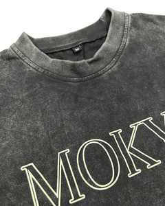 Plus Size Men's Summer Fashion Two-Piece Clothing Acid Wash Cotton T-Shirt and Mesh Shorts Breathable Terry Fabric - Product Image 3