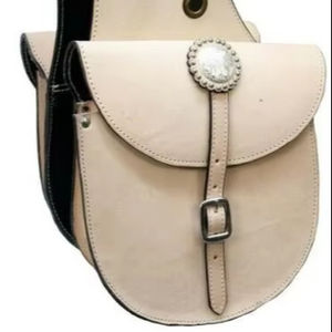 Bolsa de sillín de cuero genuino de alta calidad, bolsa de sillín de salto ecuestre de primera calidad para montar - Product Image 1