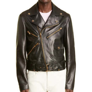 Top Design 100% High Quality Leather <b>Jacket</b> <b>for</b> <b>Men</b> Full Sleeve with <b>Fur</b> Lining Customizable Reasonable Price <b>for</b> Winter - Product Image 1