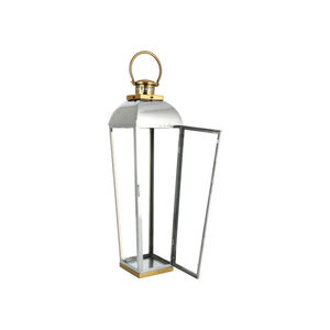 High Quality Metal and Glass <b>Silver</b> Plated <b>Lantern</b> for Home Christmas Lighting Decoration Hanging Candle <b>Lanterns</b> - Product Image 6
