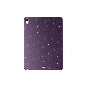 Étui pour tablette Netzy 2025 iPad Air 11, brillant et scintillant, violet foncé, style professionnel/dessin animé, avec des matériaux en mousse PU EVA, PC, cuir PU - Product Image 1