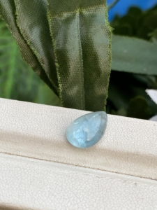 Excelente PIEDRA DE cabujón con forma de pera de Aguamarina de Color superior Natural con buen brillo, piedras preciosas sueltas para hacer joyas de 3,42 quilates - Product Image 3