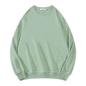 Automne hiver nouveaux hommes décontracté col rond pull à capuche XS taille personnalisé coton laine manteau solide impression en relief approvisionnement en gros - Product Image 3