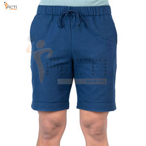 Pantalones cortos de talla grande para hombre, pantalones cortos de algodón transpirables personalizados para hombre, cintura elástica, bolsillos laterales, pantalones cortos de Fitness - Product Image 1