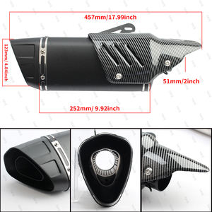 Silencieux d'échappement de moto universel 51mm AKR pour <span class=keywords><strong>KTM</strong></span> RC <span class=keywords><strong>125</strong></span> 250 390 pour YAMAHA R6 R3 Ninja Z 400 250 Z900 ZX6R - Product Image 5