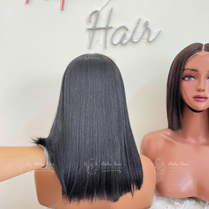 Alpha Hair A4287 Extensiones delanteras de encaje de cabello humano Remy vietnamita Máquina sin procesar Trama doble para todos los colores de larga duración - Product Image 3