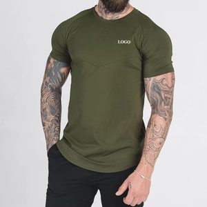 Buena calidad nuevo estilo Manga corta Streetwear hombres camiseta de gran tamaño cómodo gimnasio Fitness Wear OEM servicio hombres camiseta - Product Image 4