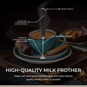 Mousseur à lait portatif ChefWave le plus vendu, prêt à être expédié, pour café, matcha, latte, poudre de protéines - Product Image 2