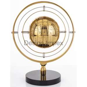 ลูกโลกทรงกลมหมุนได้ตกแต่งด้วยสำเนียงการตกแต่งภายในของวัตถุและเป็นของขวัญฐานลูกโลกโลหะที่หรูหรา - Product Image 2