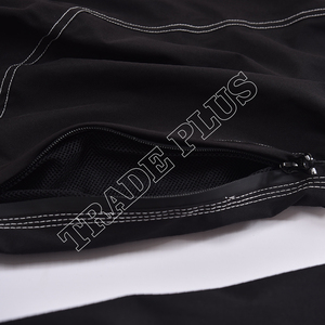 Pantalon de neige noir haute performance avec coutures contrastées blanches Multi-poches cargo Boucles de ceinture Braguette avant et poignets Cinch - Product Image 6