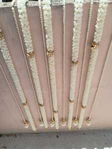 Trắng solawood sen & trang trí bối cảnh thiết lập vinayak chaturthi, tân gia pooja, venkateswara shanku Chakram lễ hội trang trí nội thất - Product Image 2