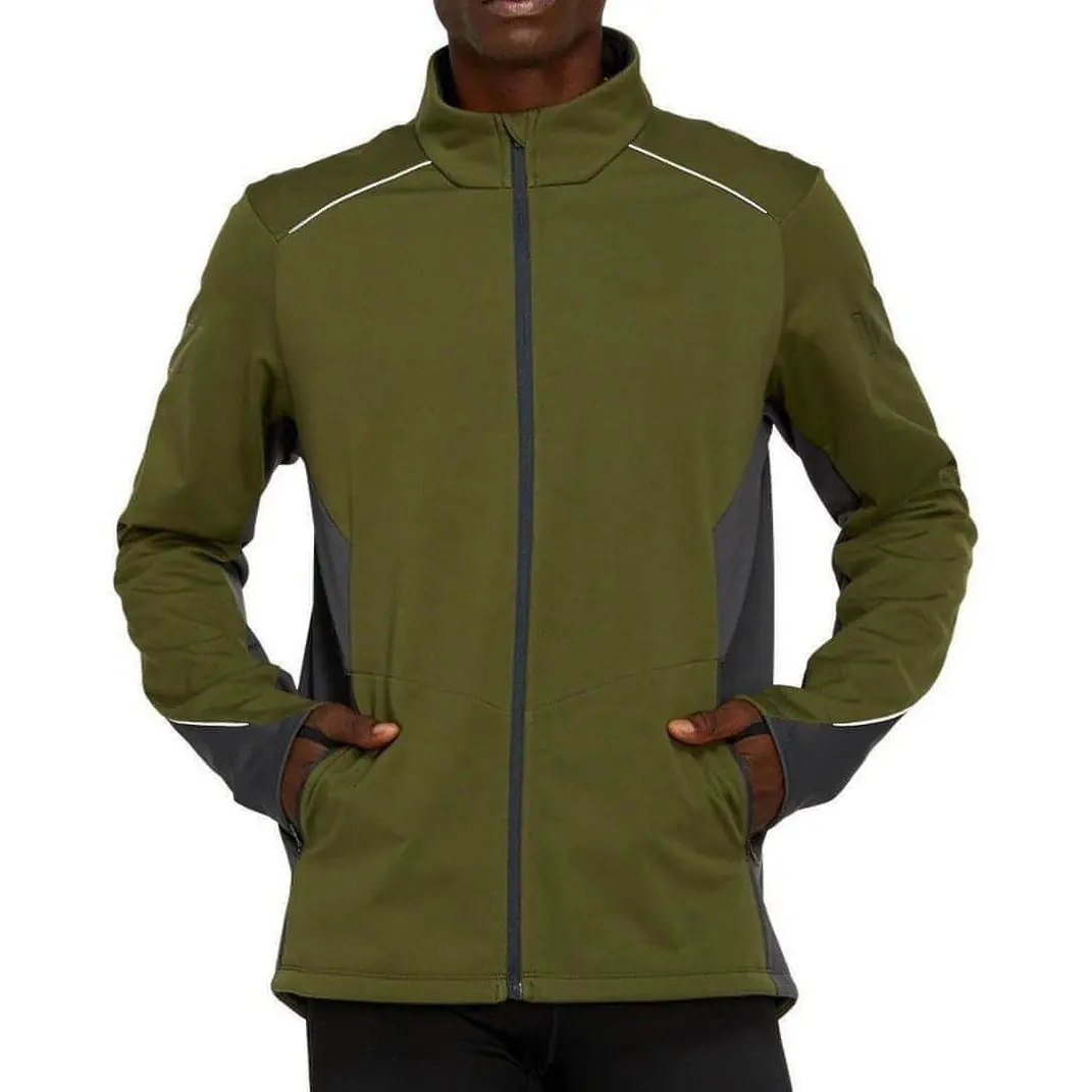 En kaliteli Lite gösterisi kış erkek ceketler yeşil çevre dostu Slim Fit nem esneklik erkekler için açık ceket Unisex