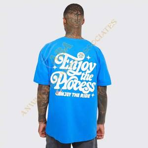 Camiseta de punto de algodón 100% al por mayor de fábrica con logotipo personalizable de diamantes de imitación manga corta suelta - Product Image 6