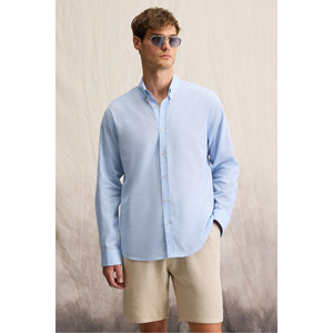 <span class=keywords><strong>Camicia</strong></span> da <span class=keywords><strong>Uomo</strong></span> GRIMELANGE Lasse con Colletto e Polsini, Maniche Lunghe, Vestibilità Regolare, in Misto <span class=keywords><strong>Lino</strong></span> - Product Image 3