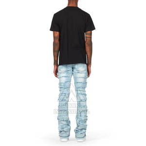 กางเกงทรงซ้อนของผู้ชายกางเกงซักได้สำหรับผู้ชายกางเกงแบบเรียงซ้อนดีไซน์ล่าสุด - Product Image 3