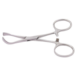 Lorna Towel <b>Clamp</b> 5.25'' Veterinary Hemostat needle holder Forceps Custom Logo Medical Towel <b>Clamp</b> <b>Light</b> Weight Manual Steel - Product Image 1