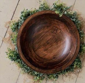 Accesorios de fotografía recién nacido Cuenco de madera para fotografía de bebé Modelado de bebé Cuenco de tiro auxiliar Estilo artístico - Product Image 1
