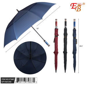 Parapluie de golf automatique de 52 pouces 36 pièces/CS 190T matériau 8k nervures parapluie droit de grande taille pour la protection contre la pluie - Product Image 1