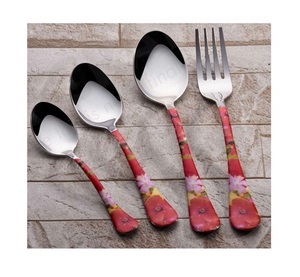 Nouveau serveur de salade en acier inoxydable ensemble de couverts en gros élégant ensemble de couverts de fête d'affaires cuisine couverts cuillère - Product Image 1