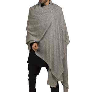 Men's Elegant <b>Wool</b> <b>Shawl</b> Solid Soft Warm Breathable Winter Traditional Wrap for Office Casual Wear - Product Image 4