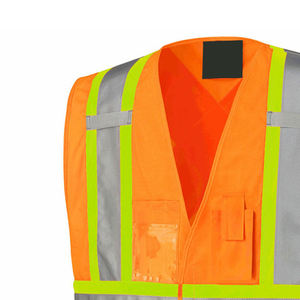 Respirant haute quantité OEM sans manches hommes gilet personnalisé haute visibilité hommes travailleur gilet pour adultes - Product Image 4