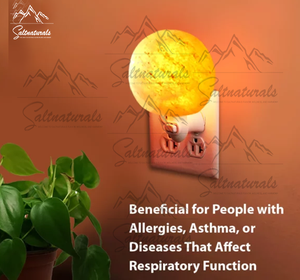 Lampe de sel en cristal de l'Himalaya du fabricant pakistanais en forme de boule Veilleuse Style Feng Shui Energies Rajeunissant Artisanat Naturel - Product Image 4