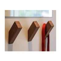 Belfi Design support de cintre mural support d'affichage crochet stockage crochets en bois crochet mural support, cintre en bois moderne.