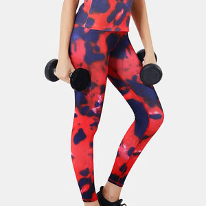 Transpirable Deportes Yoga Pantalones Leggings Yoga Gimnasio Deportes Top Sublimado Impreso Mujeres Fitness Wear Mejor Calidad Legging OEM - Product Image 4