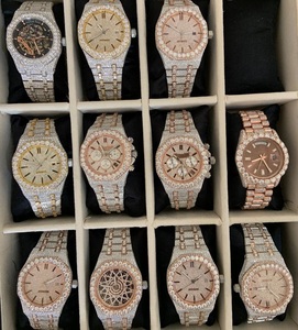 Montre de luxe pour homme en acier inoxydable classique entièrement sertie de moissanite, style hip-hop, édition limitée, bijoux en diamant personnalisés - Product Image 3