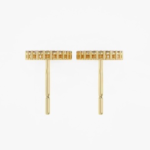 Elegantes Pendientes de Diamantes Redondos en Oro de 14/18k, Perfectos para Uso Diario o como Regalo para Ella - Product Image 6