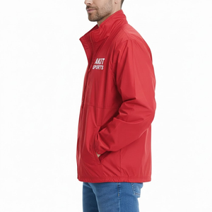 Veste coupe-vent d'hiver de haute qualité pour hommes, col montant, logo frontal, prix de gros bon marché, services OEM élégants - Product Image 3