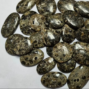 พลอยเทอร์ริตล่าอาเกตธรรมชาติทรงรีตัดเป็นรูปวงรีทรงหลวมฟรีขนาดสำหรับทำเครื่องประดับ - Product Image 2