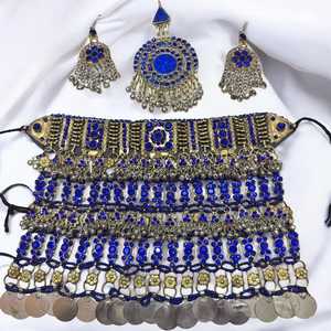 Wholesale New Design Afghan Kuchi Handmade Necklace Earrings Jewelry Sets Latest Fashion Afghan Kuchi Vintage Jewelry Sets - Product Image 4