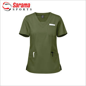 New Style V-neck Medical Scrubs Uniform Wholesale Waterproof Hospital Medical Scrubs for Unisex - Product Image 3