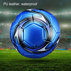Meilleure Qualité Bleu Couleur Bonne Vente Propre Logo Imprimé Football Taille 5 En Plein Air Jouer Formation Pakistanais Football Ballons De Football - Product Image 5